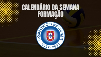 CALENDÁRIO DA SEMANA - FORMAÇÃO