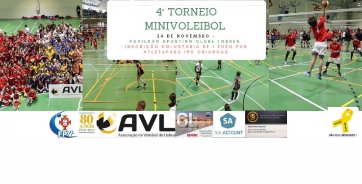 Torneio Minivoleibol AVL em Torres Vedras junta mais de 100 equipas!