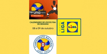 Calendário fim-de-semana 8 e 9 de outubro