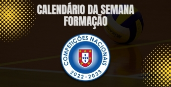 CALENDÁRIO DA SEMANA - FORMAÇÃO