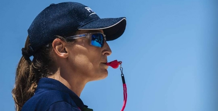 Sandra Deveza numa etapa de 4* em Sochi.