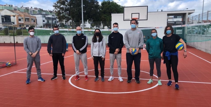 Ação de divulgação Gira-Volei no Agrupamento de Escolas Carlos Gargaté