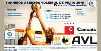 Últimas vagas para o Torneio Aberto de Voleibol AVL 2019- 8 Junho